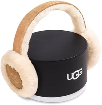 UGG Women's Embroidered Logo Ear Muffs Chestnut One Size : Amazon